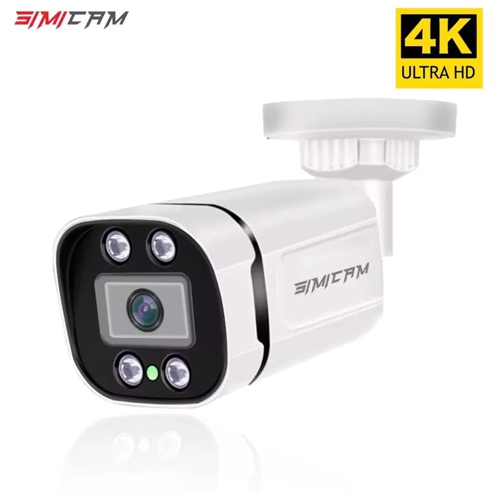 4K Poe Videoüberwachungskamera Ip Onvif Audio 48V POE/DC 12V 4MP/5MP/8MP Nachtsicht Bullet Wasserdichte Überwachungskamera für NVR