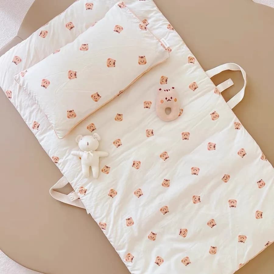 Koreanische Mode Baby Matratze für Wiege Nette Cartoon Stickerei Tier Infant Bett Matratzen Tragbare Weiche Baumwolle Matratzen Neue