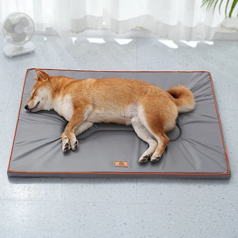 Winter-Hundekisten-Pad-Bett für mittelgroße und große Hunde, waschbare Zwingermatte zum gemütlichen Schlafen, weiches, flauschiges Hundebett für