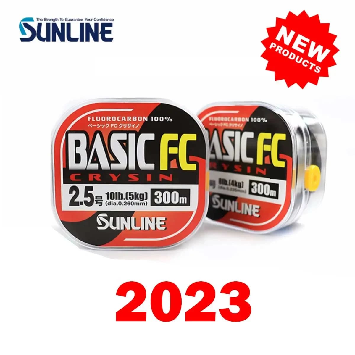 100 % Original SUNLINE BASIC FC 225 m/300 m transparente Farbe Carbonfaser-Angelschnur