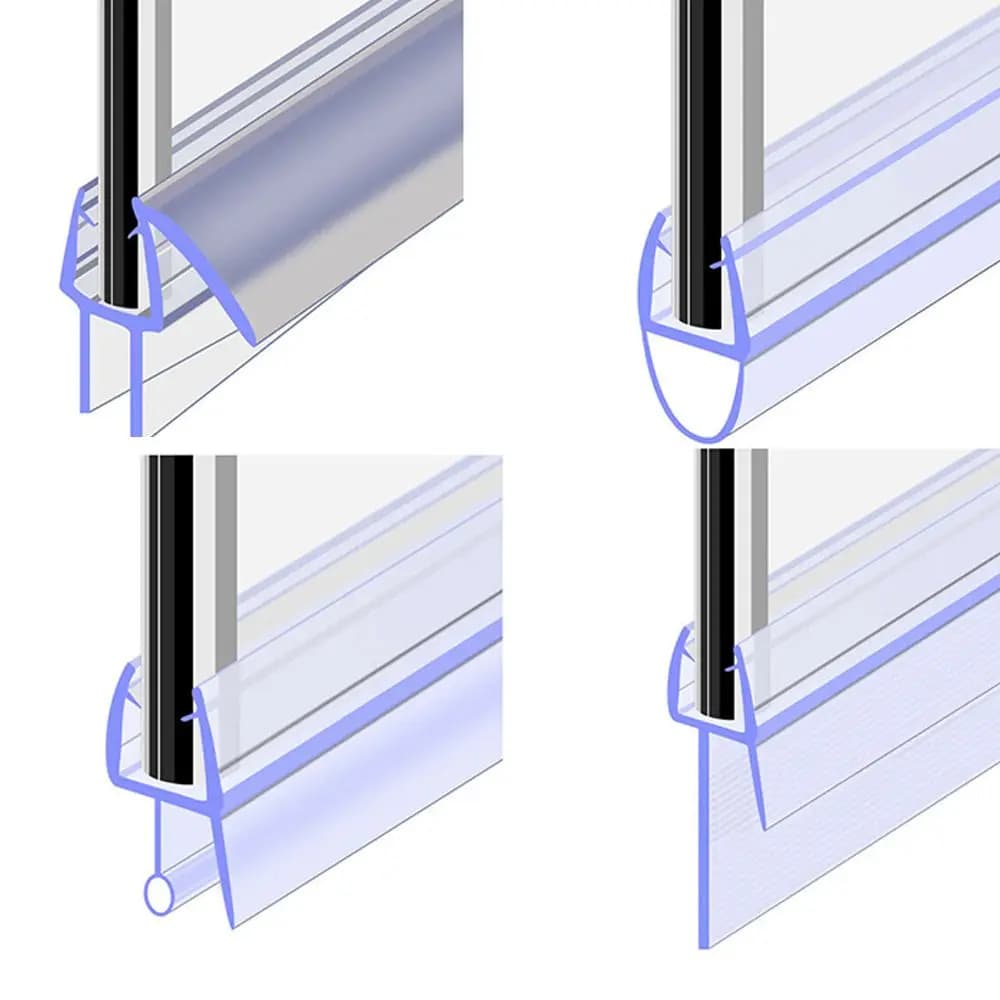 Bad Dusche Bildschirm Tür Dichtung Streifen Wasserleitblech 4 bis 12 mm Dichtung Lücke Fenster Tür Dichtungsglas Tür Dichtungs Hardware