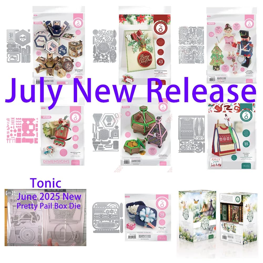 Tonic New Christmas Twinkling Traditions a Box of Memories Die Advent Cracker Geschenkbox Stirbt Scrapbooking DIY Card Craft Big Stirbt