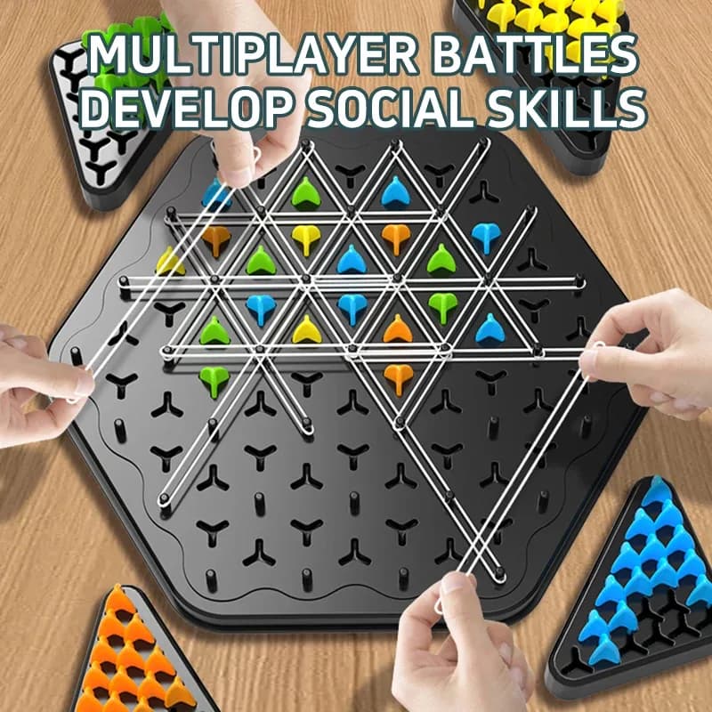 Triangle Chess Splendor Duel Brettspiel Strategiespiel für Kinder und Erwachsene, lustiges Familienspiel, Logik, Schachspur, Tische, Spielspielzeug