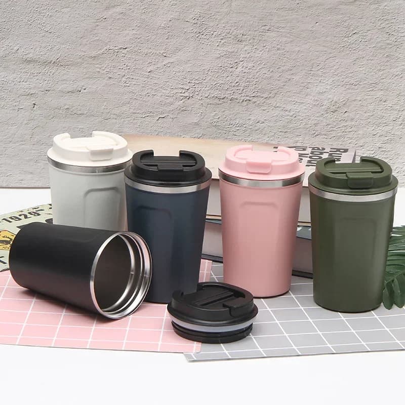380/510ML Reise Edelstahl Kaffee Tasse Thermische Becher Auslaufsicher Thermos Flasche Tee Kaffee Becher Isolierflasche isolierte Tassen Heißer