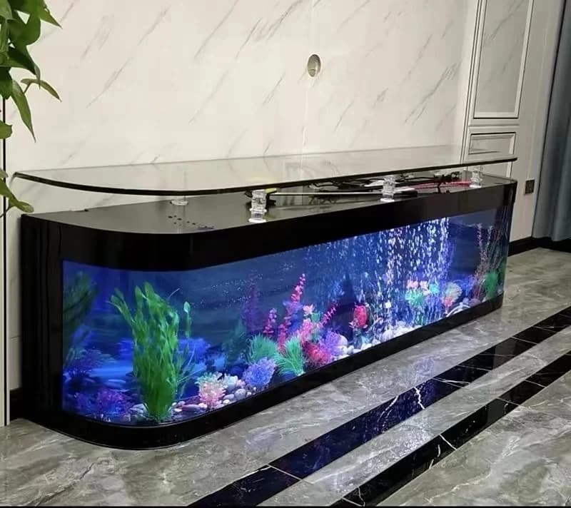 Europäischer Aquarium-Aquarium-TV-Schrank, ökologischer Wechsel, Wasser-Bodentyp