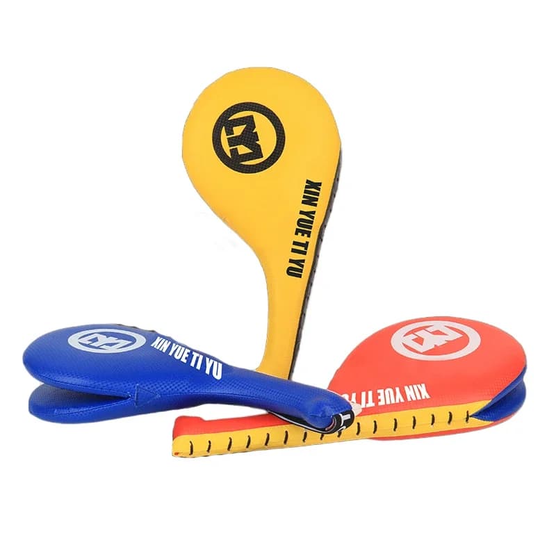 Kind Erwachsene Taekwondo PU Rebound Schwamm Langlebig Doppel Kick Pad Ziel Training Praxis Leder Schlagen Ziel SafetyEquipment