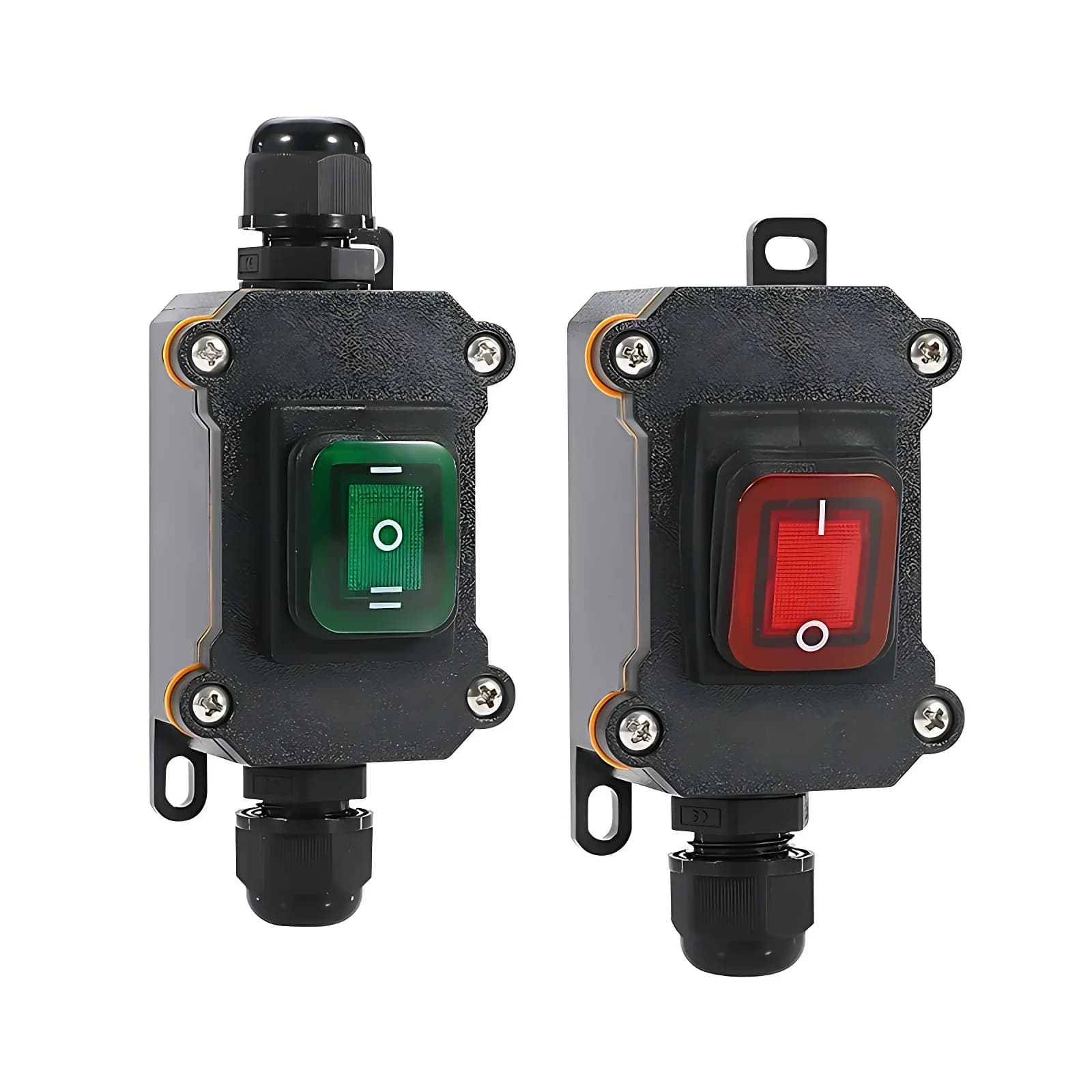 Outdoor Ein/Aus wasserdicht IP67 Anschluss dose Inline-Netz kabel 110V-220V 12V-24V Marine Wipp schalter 20a Hochs trom anschluss
