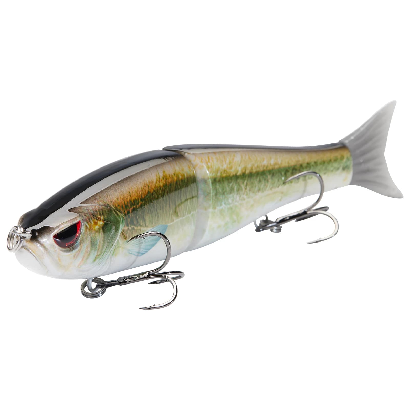 Bassdash Swimbaits Pike Trout Glide Baits Minnow Hard Bass Angelköder 17,8 cm/62,5 g 11,5 cm/18,4 g