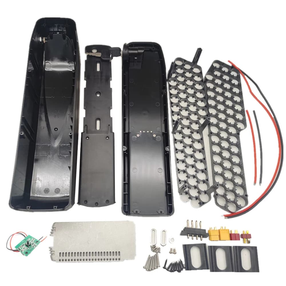 E-Bike-Lithium-Batteriekasten im Hailong Wew Kettle-Stil für Akku mit 18650-Halter, Li-Ionen-Aufbewahrungsbox, 36 V, 48 V