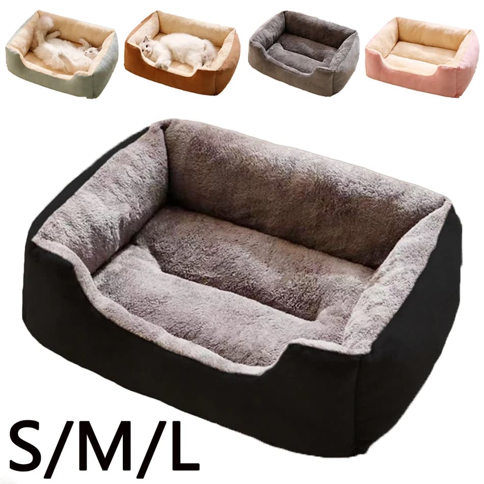 Winterbett für Katzen Haustierprodukte Kissen Kätzchen Zubehör Hunde Alle Häuserbedarf Accessoires Lebensräume Korb Haus Bett
