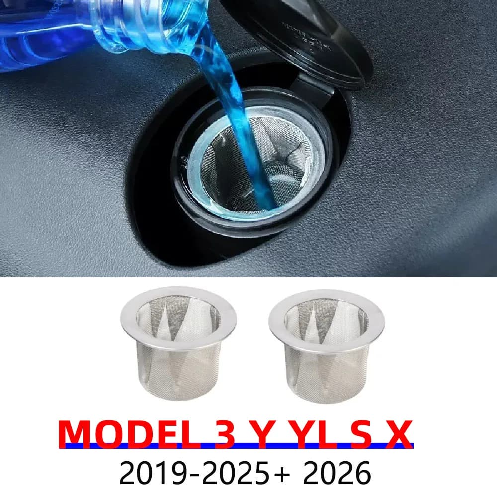 Scheibenwaschflüssigkeitsfilter für Tesla Model 3 Y S X YL Juniper 2020-2026 Glaswasserfilter Siebgitter Einlassgitter Schutz