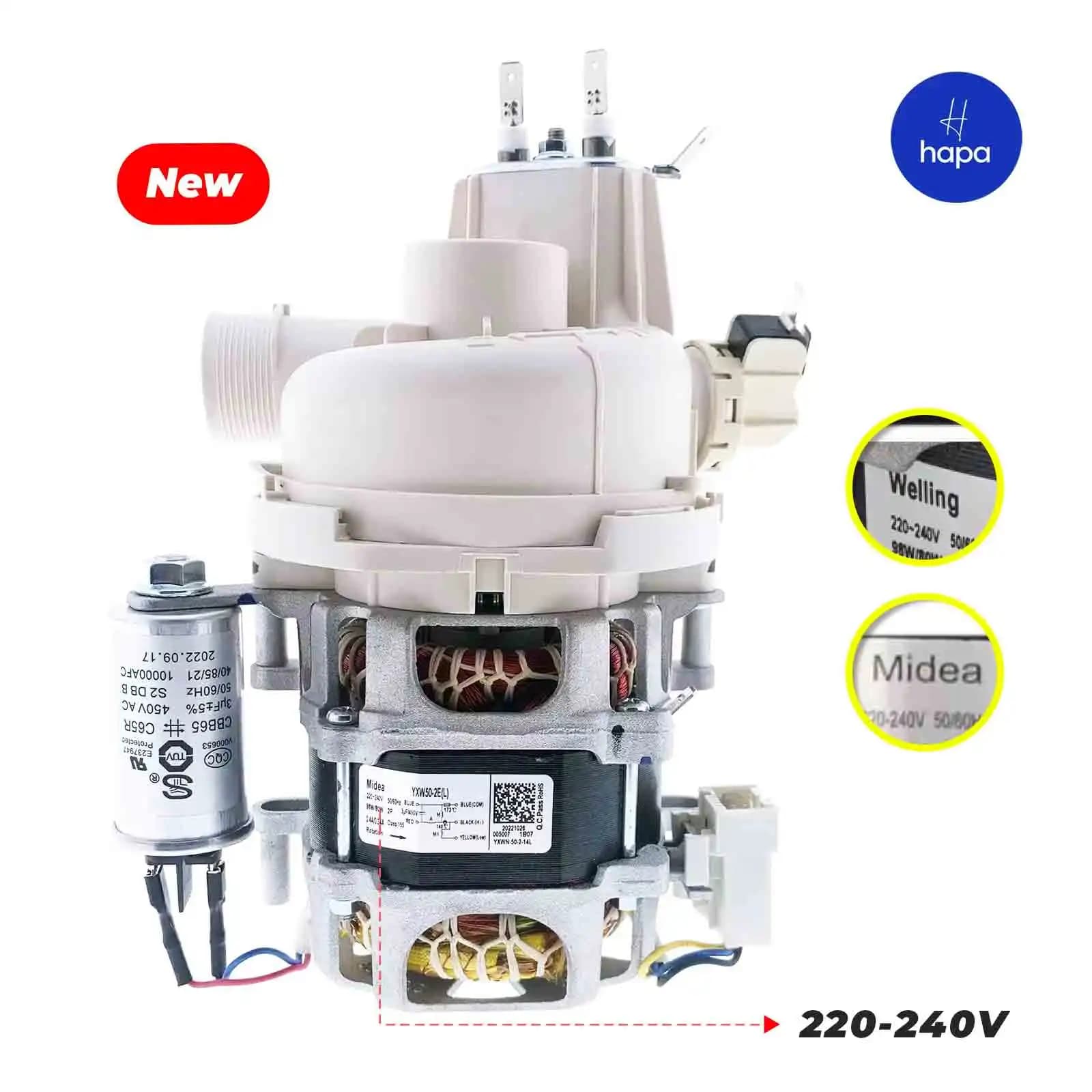 YXW50-2E(L)/YXW50-2E New Welling/Midea/SPG Geschirrspüler-Umwälzpumpe für KUPPERSBERG Midea Samsung Hansa Gorenje AEG Amica