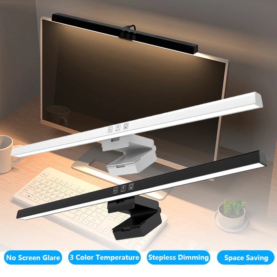50cm Computer Monitor Licht leiste Bildschirm Hängelampen stufenlos Dimmen USB Schreibtisch lampe für Studie Lese lampe Tisch Monitor Lampe