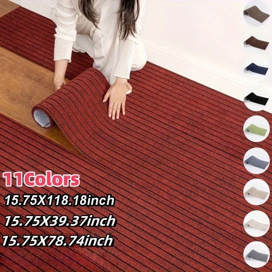 1 Rolle selbstklebender Teppich, selbstklebende Mattenrolle, für den Heimgebrauch, gewerbliche Nutzung, Badezimmer, Fußmatten, Treppenmatten und