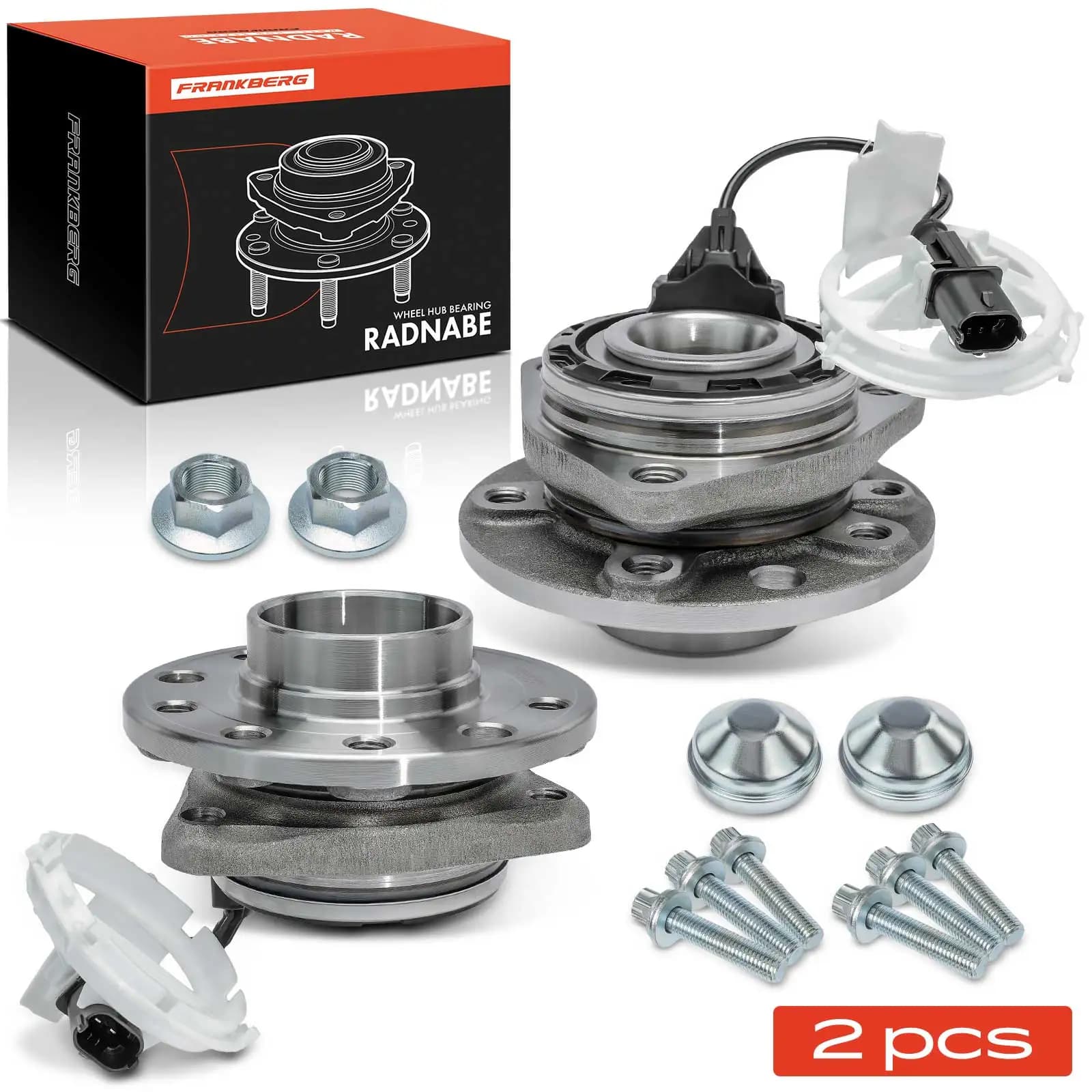 Frankberg 2x Radnabe Radlagersatz Vorderachse beidseitig für Fiat Croma Opel Signum Vectra C Caravan CC Saab 9-3 VKBA3620 1603143