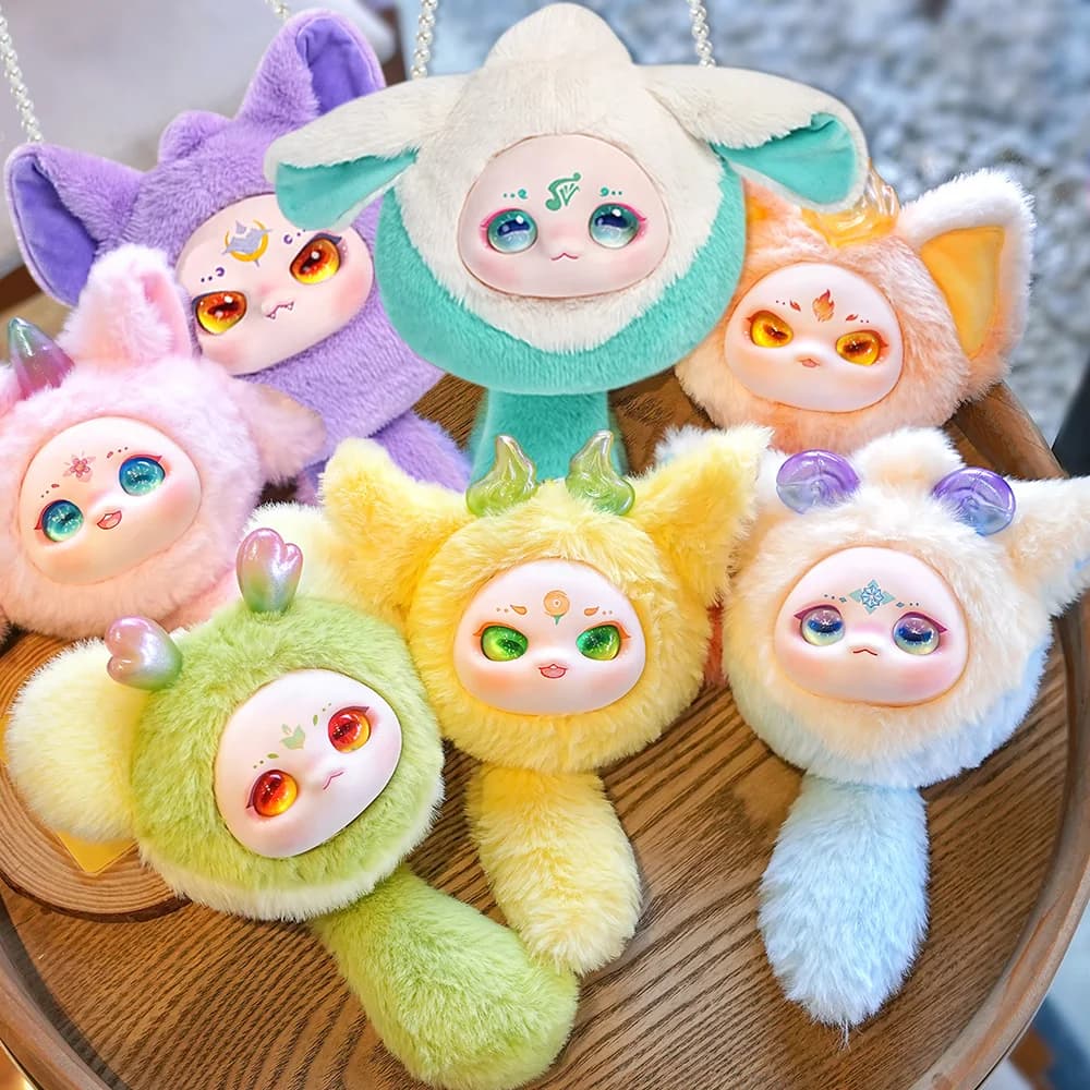 DBS MayTree Dumia Überraschungs-Blindbox Plüschpuppen Glückswolken-Schlüsselanhänger Kollektion Plüschtiere Kawaii Spielzeug Geschenke