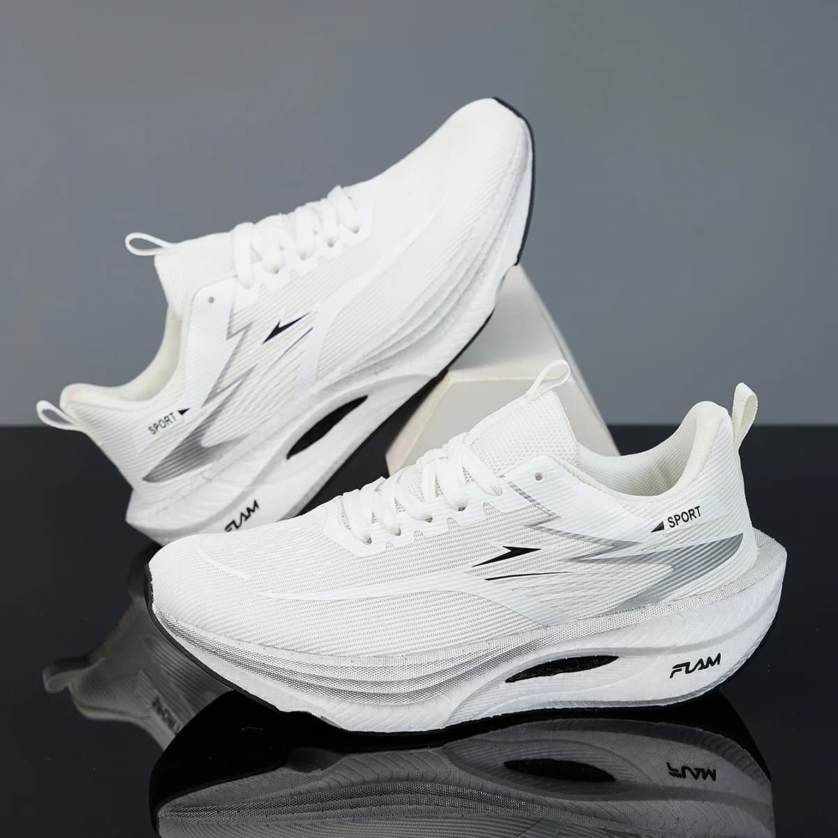 Herren-Sport-Laufschuhe, lässig, Marathon, atmungsaktiv, leicht, bequem, sportlich, rutschfest, für Damen im Freien