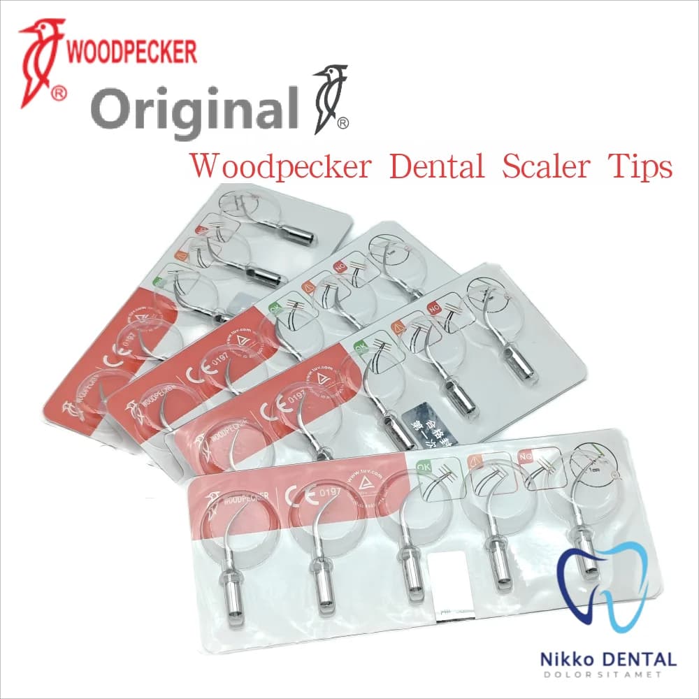 Woodpecker Scaler-Spitzen G1, G2, G3, G4, G5 & P1, P3 - Kompatibel mit EMS UDS, Ultraschall-Zahnspitzen zur Plaqueentfernung