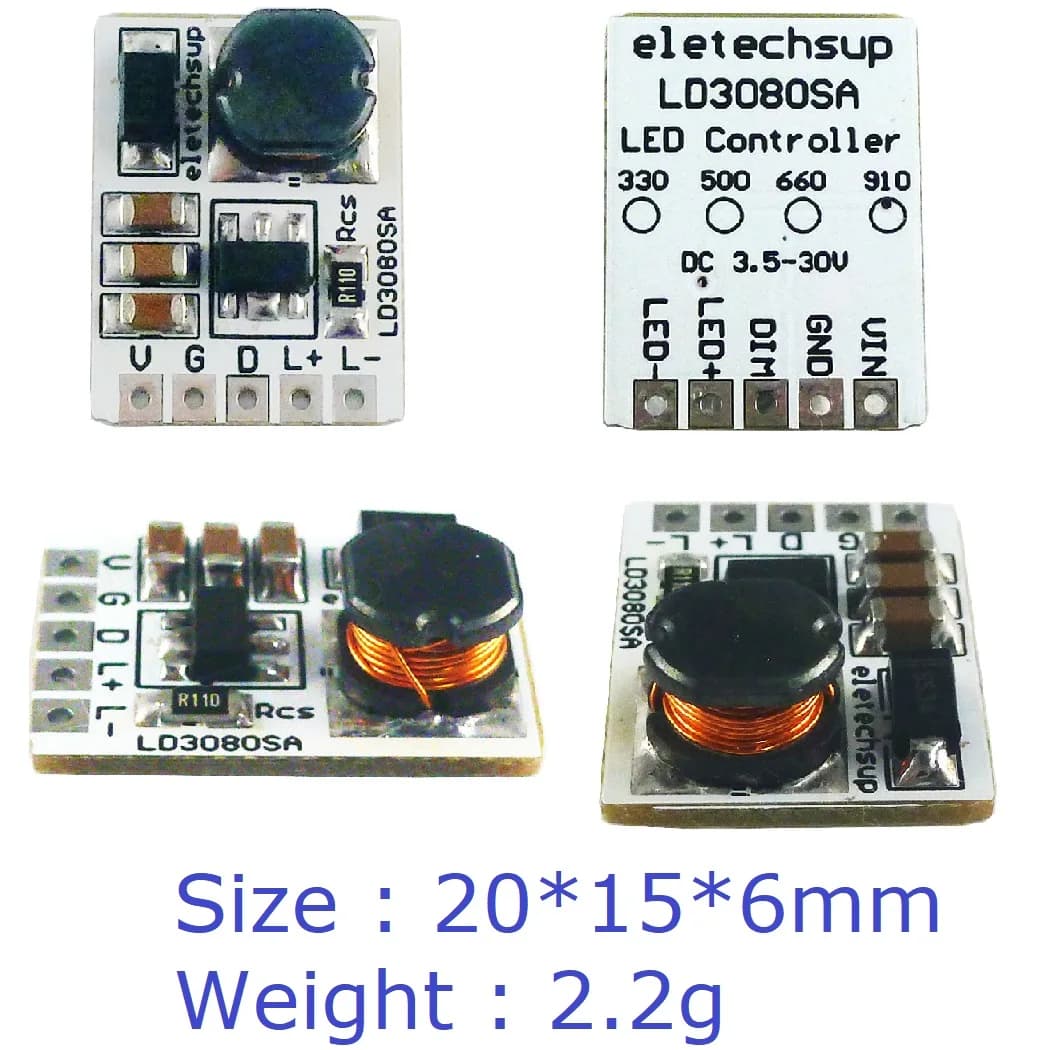 Ld3080sa 20w dc 3,5-30v 330ma/500/910ma Step-Down-Hb-LED-Treiber modul