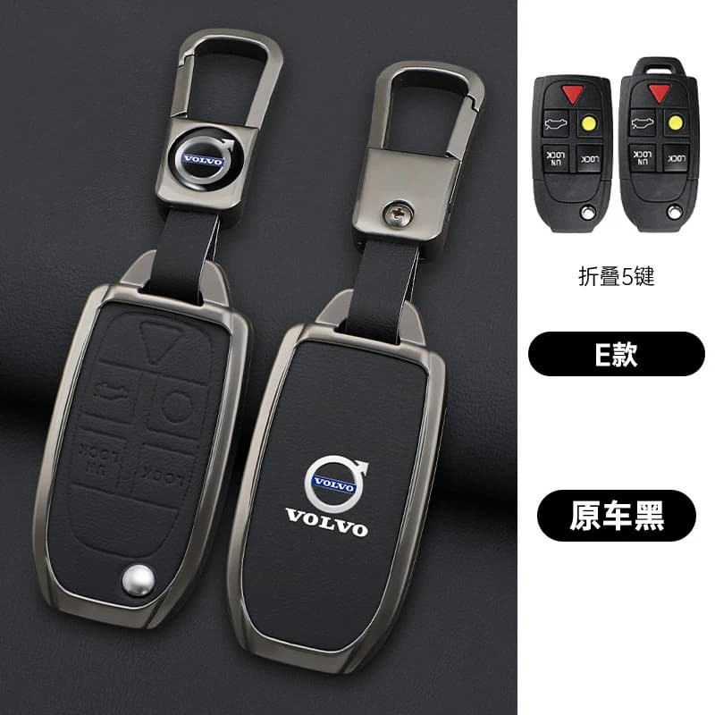 Zine Legierung Auto Schlüssel Fall Shell Halter Abdeckung Für Volvo XC90 XC70 S80 S60 S40 V70 V50 C30 C70 5 tasten Auto Schlüssel Schutz Zubehör