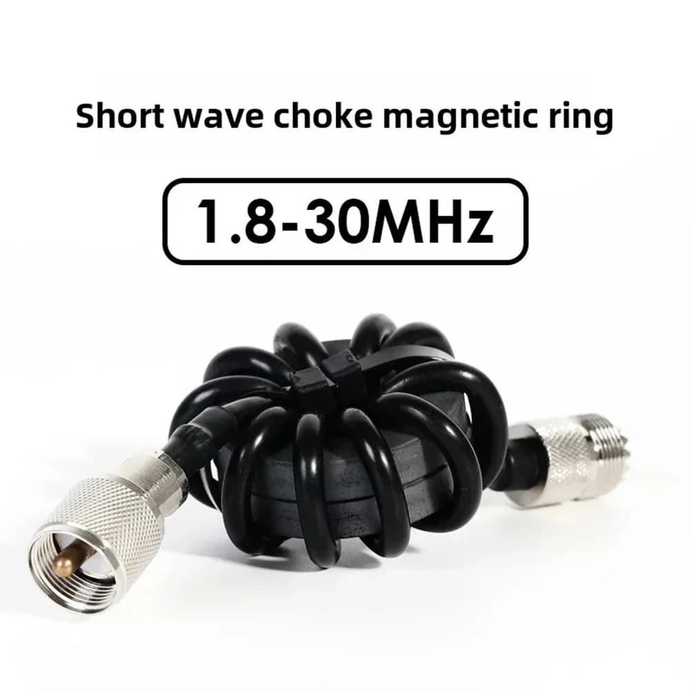 1Pcs 1,8-30 MHz Kurzwelle Choke Spule Magnetische Ring Anti-störungen Für HF Kurzwelle Radio Zu Unterdrücken common Modus Strom Teile