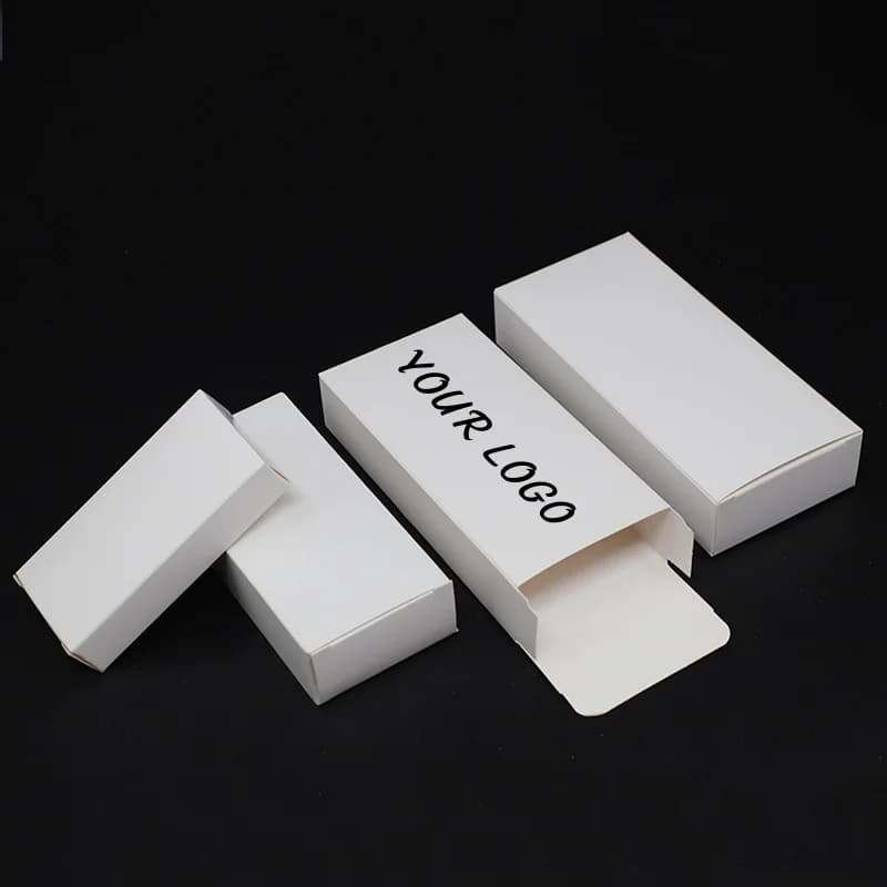 100 kleine weiße Kartonschachteln, handgefertigte Seifenschachteln, DIY-Logos, Aufbewahrungsboxen, Schmuckverpackungsboxen, anpassbare Logos