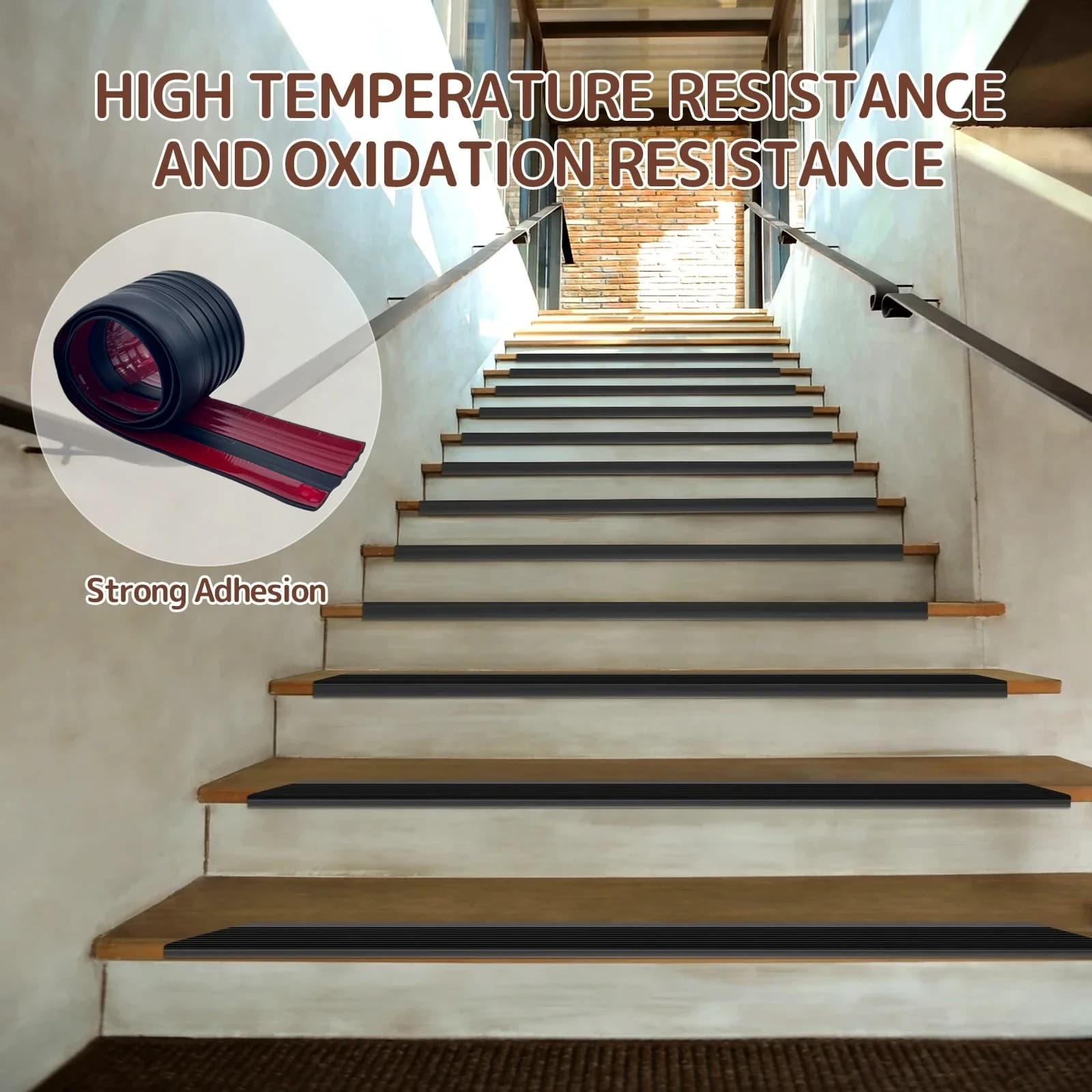 1 Stück 1/3 m Treppenkantenschutz aus weichem PVC, rutschfest, für Treppen, Nasenkanten, L-Form, selbstklebend, Stufenkanten-Zierstreifen,