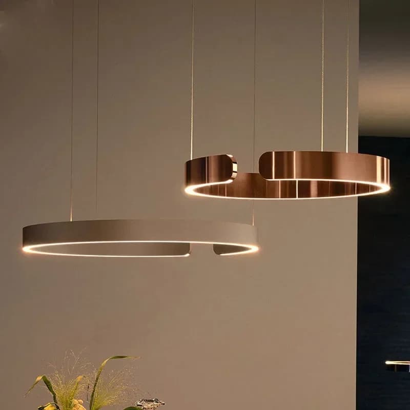 Nordische Designer-Pendelleuchte Runder LED-Kronleuchter Esszimmer Schlafzimmer Hängelampe Restaurant Küche Bar Beleuchtungskörper