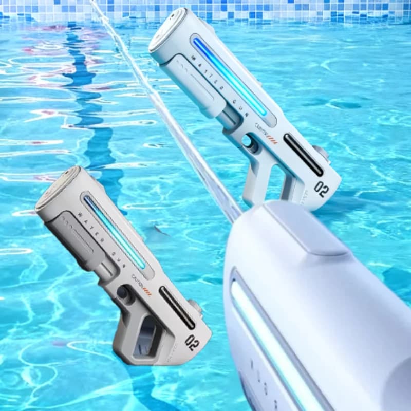   Kabellose Elektrische Automatische Wasserpistole Große Kapazität 8m Reichweite Elektrischer Burst-Modus Sommer Strand Outdoor Schwimmbad Spielzeug