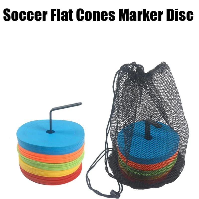 10 stücke Fußball Flache Kegel Marker Disc Basketball Sport Geschwindigkeit Agility Training Marker Unverformbare Tragbare Training Ausrüstung