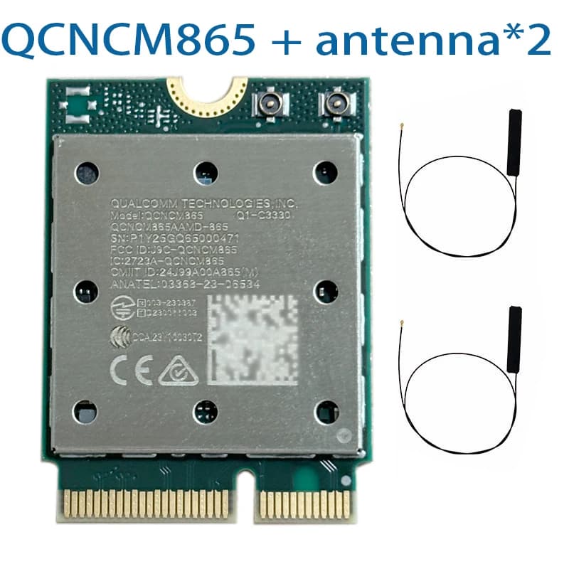 WDXUN für WiFi 7 QCNCM865 WI-FI 7 BT Combo-Modul Bluetooth 5.3 Bis zu 5,8 Gbit/s mit 4K QAM, Wi-Fi 7 Wi-Fi 6E Wi-Fi 6 802.11ax