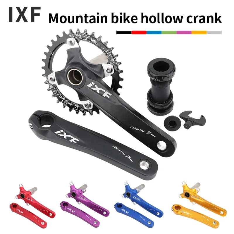 Ixf Fahrrad kurbel garnitur 104bcd 170mm Kurbel breit schmaler Kettenblatt oval/rundes Scheiben kettenrad kompatibel mit Shimano/Sram