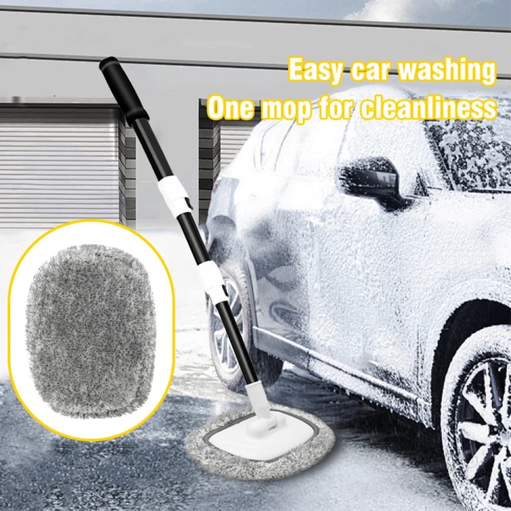 Auto Waschen Pinsel Auto Reinigung Pinsel Teleskop Langen Griff Mopp Weiches Haar Chenille Besen Universal Fenster Waschen Auto Zubehör