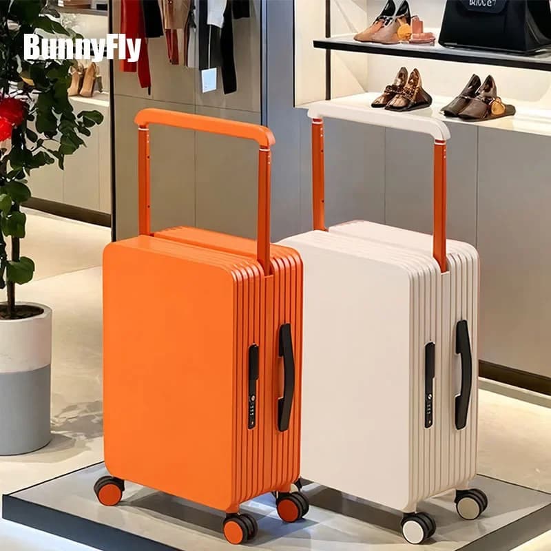 BunnyFly Gepäck, trendiger breiter Trolley-Spinner, Outdoor, großes Fassungsvermögen, Reisekoffer, Gepäck, Universalrad, Handgepäck
