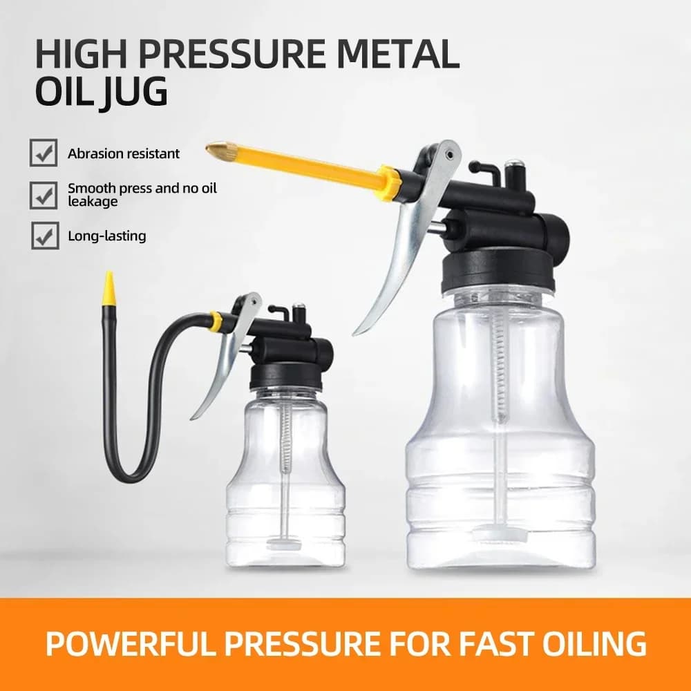250 ml Öler Fett Pistolen Ausrüstung Hochdruck Pumpe Öler Schmierung Öl Kann Maschine Öl Topf Flasche Erweiterte Schlauch Hand werkzeuge