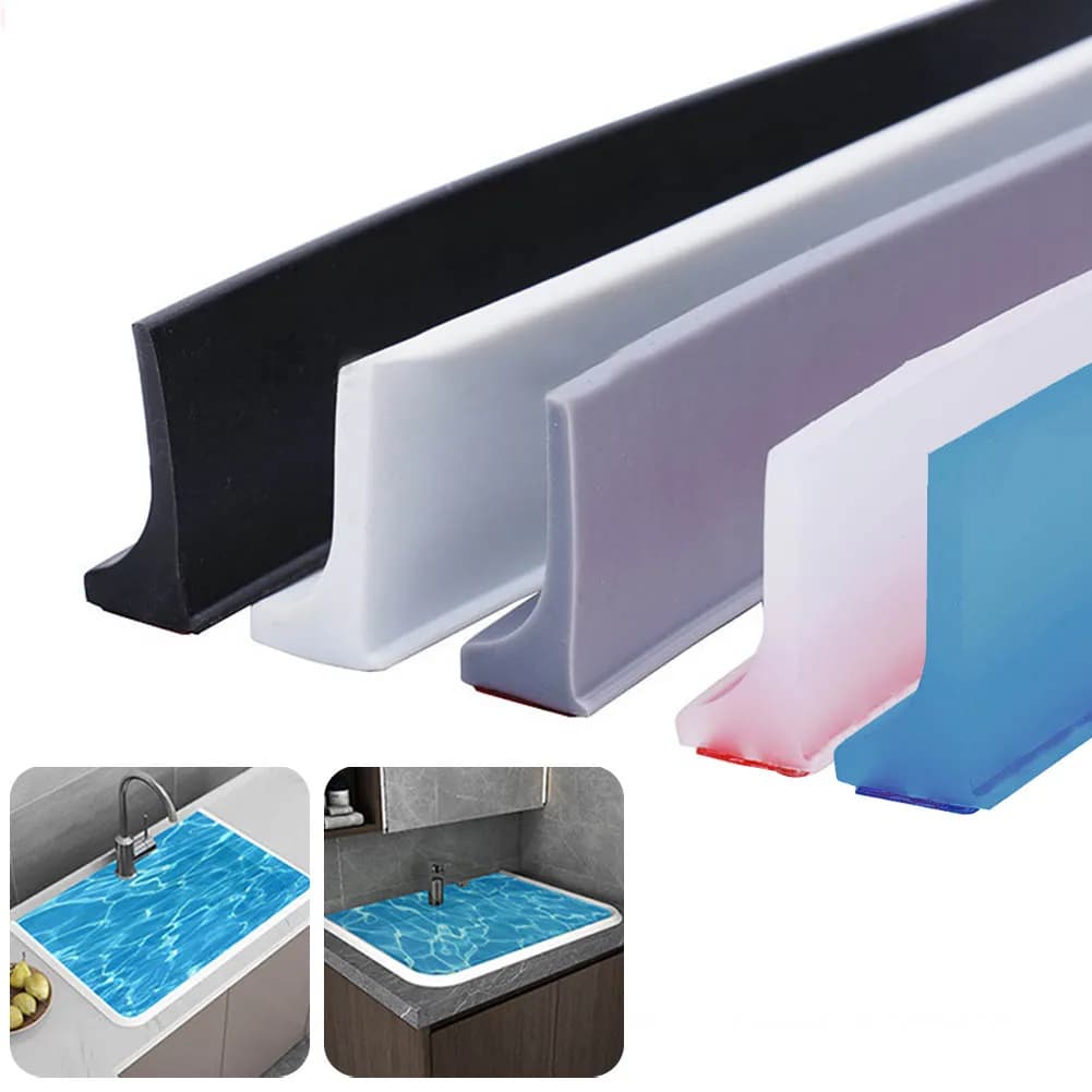 50/100/200/300 cm Wasserstopper, Silikon, rutschfest, Trocken- und Nasstrennung, biegbare Bodenbarriere, Wasserstopper-Barriere
