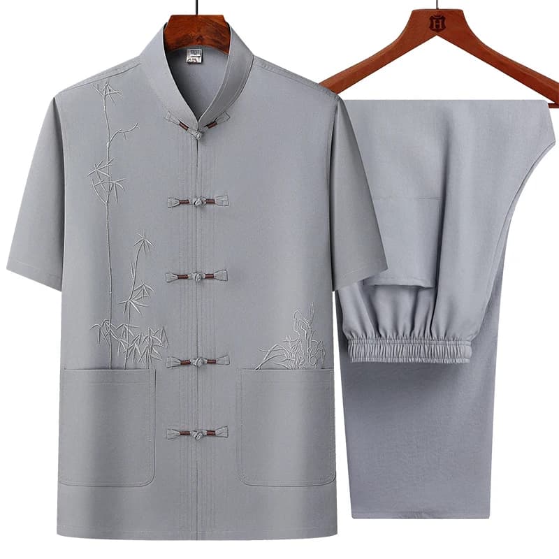 Herren-Sets (Hemd + Hose) 2026 Sommer Neuer Stil Herrenmode Kurzarm-Hemd Hochwertige Herrenhemden Zweiteiliges Set