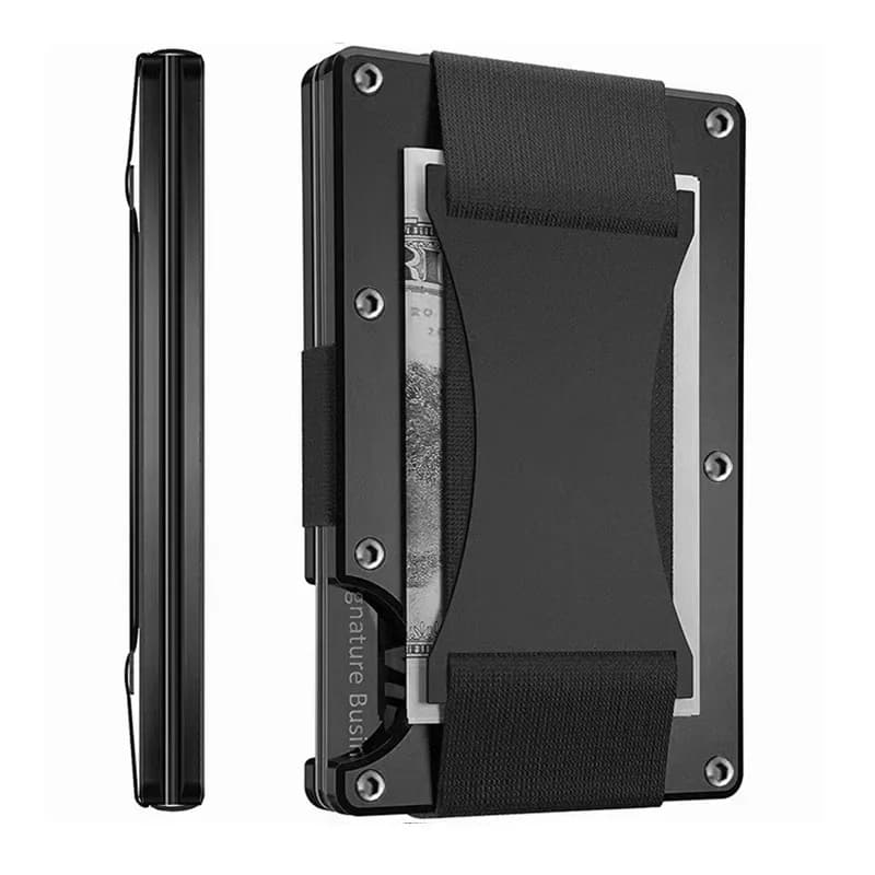 Geschmiedete Carbonfaser Mini Slim Wallet Case Organizer für Männer Cartera Tarjetero Hombre Cashback Kreditkarteninhaber Luxusgeschenk