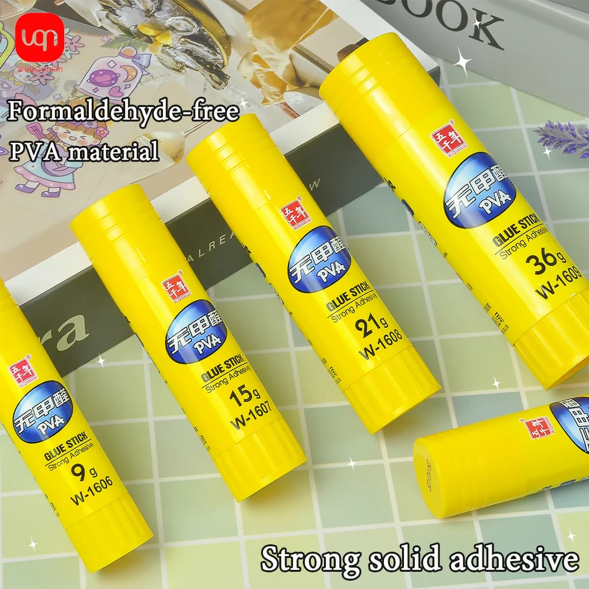 WQN-5/10/15 Stück hochviskoser, solider, starker, fester Klebestift – PVA-Material – Schul-, Büro- und Kunst-DIY-Schulsaison