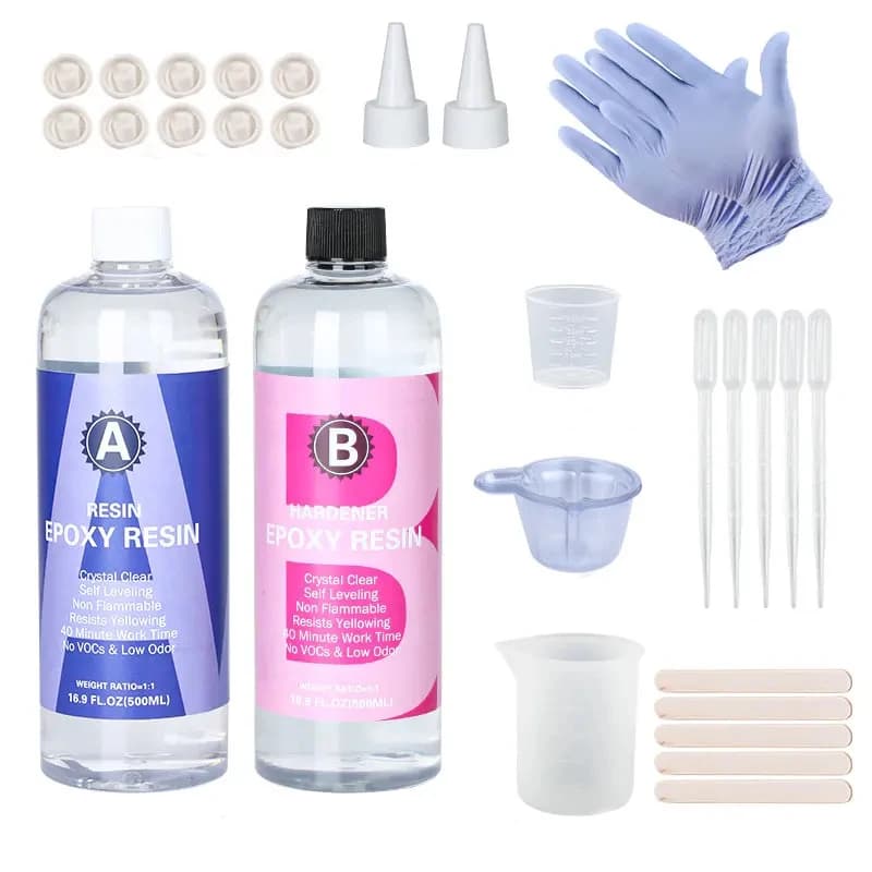 Easy Mix antikes Hochglanz harz und hartes kristall klares Epoxidharz-Kit für Kunstgussharz-Schmuck projekte DIY Tumbler-Handwerk
