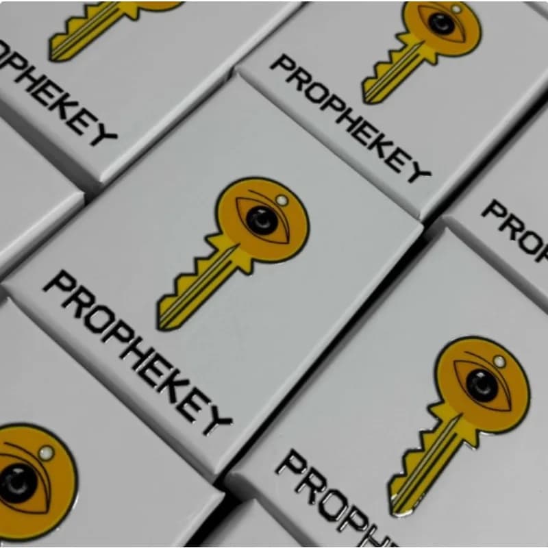 Prophekey von Paul Fowler Card Magie Decks Close Up Zaubertrick Requisiten Mentalismus Magia Gimmicks Vorhersage Illusionen Street Mind