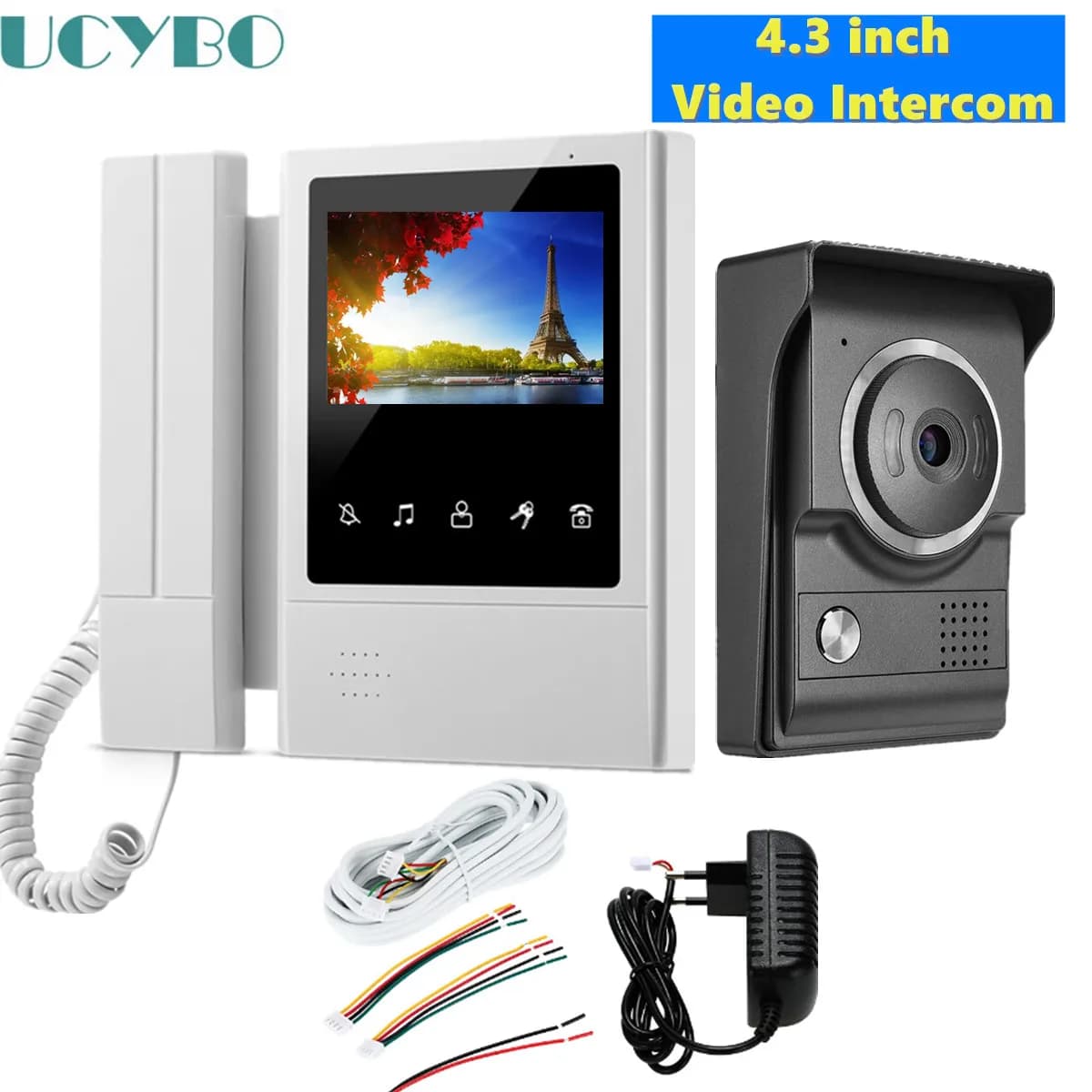 Video intercom sprech system video tür telefon für home apartment Türklingel mit kamera wasserdichte IR touch schlüssel monitor kit