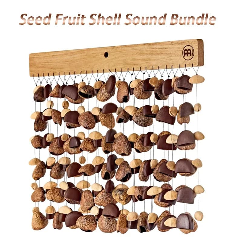 Nut Shell Chimes Hand Bell Sound Beam Meditation Outdoor Wind Chimes Yoga Chakra Sound Healing Percussion Musical Instruments