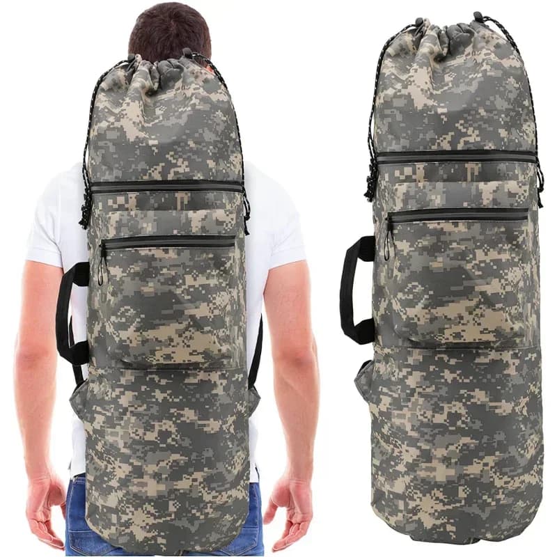 Großer Freediving-Rucksack mit langen Flossen, wasserdicht, leicht, Aufbewahrungstasche für Tauchausrüstung, Outdoor-Skateboard, Yoga, lange