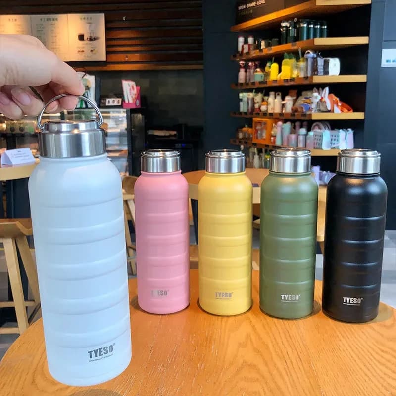 1000 ml 750 ml 360 ml Doppel Edelstahl Thermos Becher Tragbare Sport Vakuum Flasche Große Kapazität Thermische Wasser flasche Tumbler