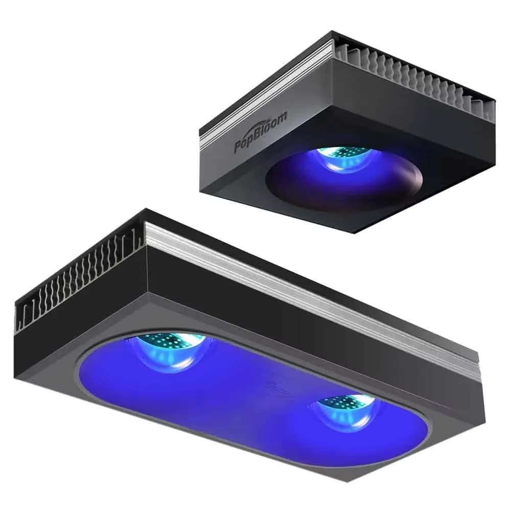 PopBloom RL90/RL180 WiFi Aquariumbeleuchtung, Vollspektrum-LED-Lampe für Salzwasser-Aquarien, geeignet für Riffkorallen SPS/LPS Meerwasseraquarien.