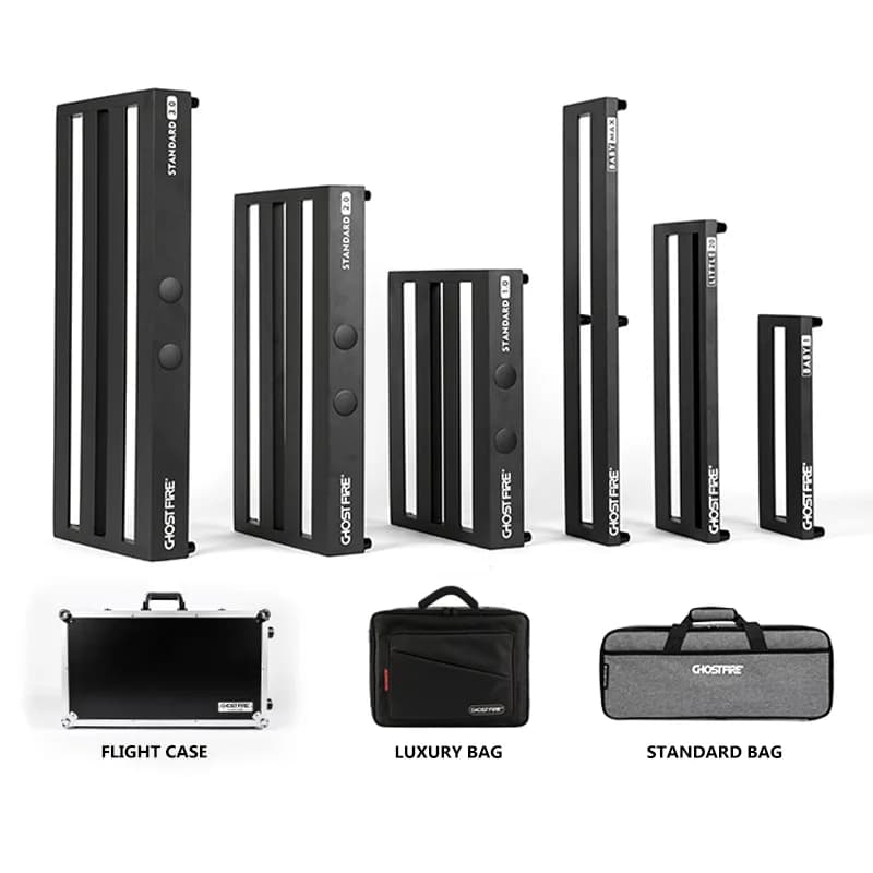 Ghost Fire Pedalboard in verschiedenen Größen, Legierungseffekthalter, Gitarreneffektpedal für Gitarreneffekt, V-Serie