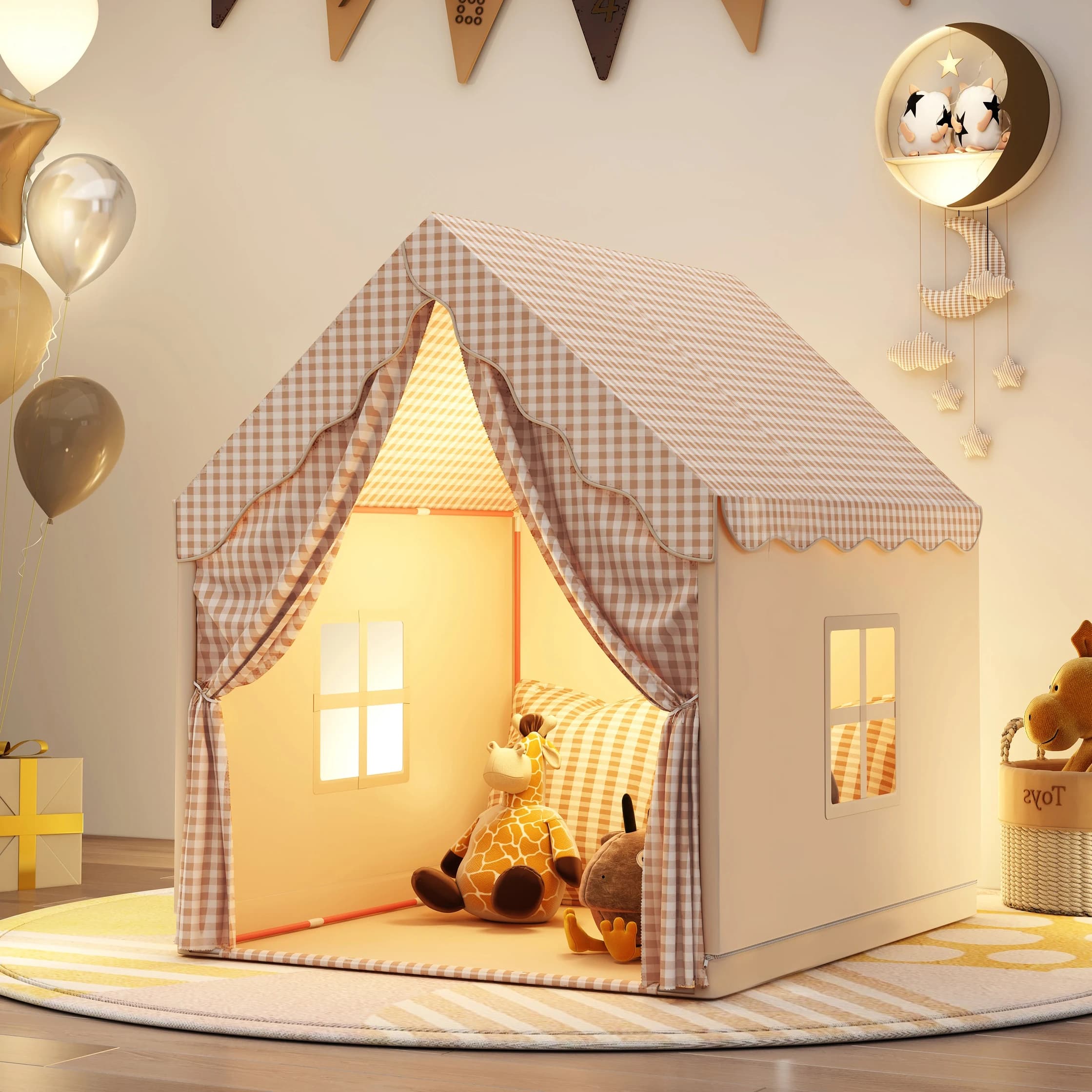 【Outdoor-Freizeitaktivitäten】Lustiges Kinderspielzelt, Prinzessinnen-Märchen-Spielzelt, Exquisites Rollenspielzeug, Geheimnisvolle Kinderbasis,