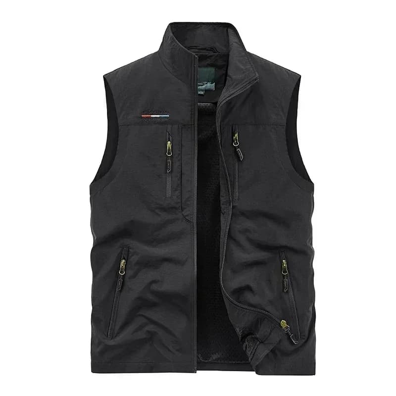 Ärmellose Jacke Weste Herren 2024, Sommer-Cargo-Kletter-Jagdweste, Outdoor-Fotograf, Angelweste, Camping, Arbeitskleidung