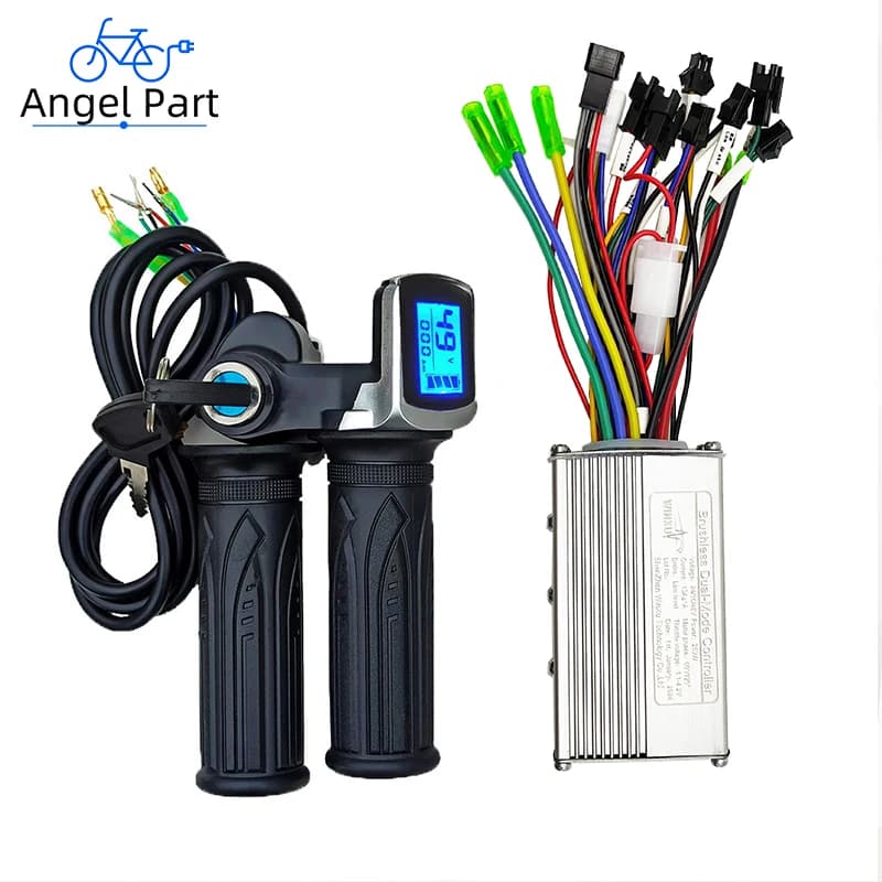 24V 36V 48V 250W 350W E-Scooter Bürstenloser Motor Universal Controller LCD Geschwindigkeitsanzeige Gas für die Reparatur von Elektrofahrrädern